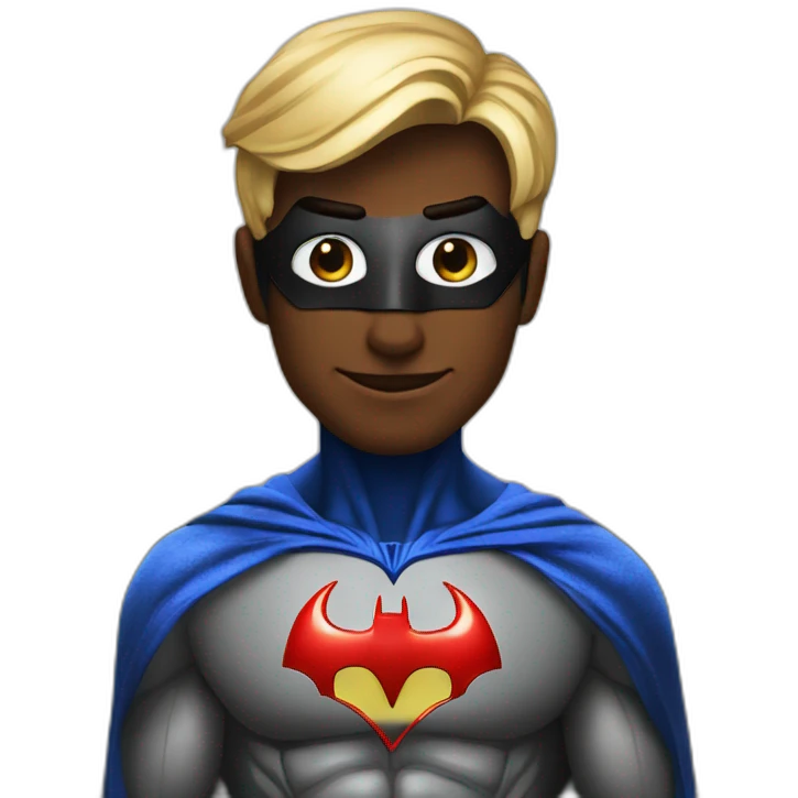 Batman maried to spiderman emoji