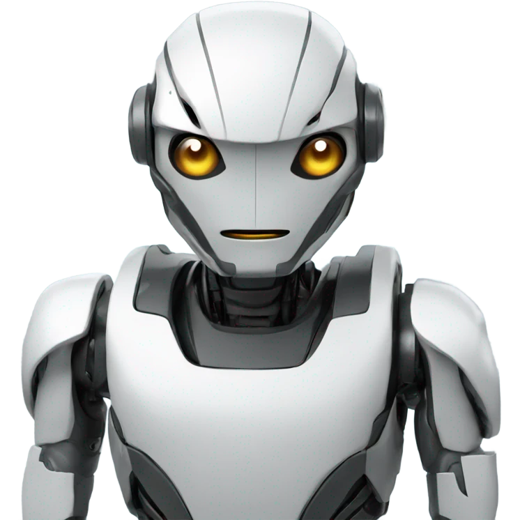 Futuristic robot emoji