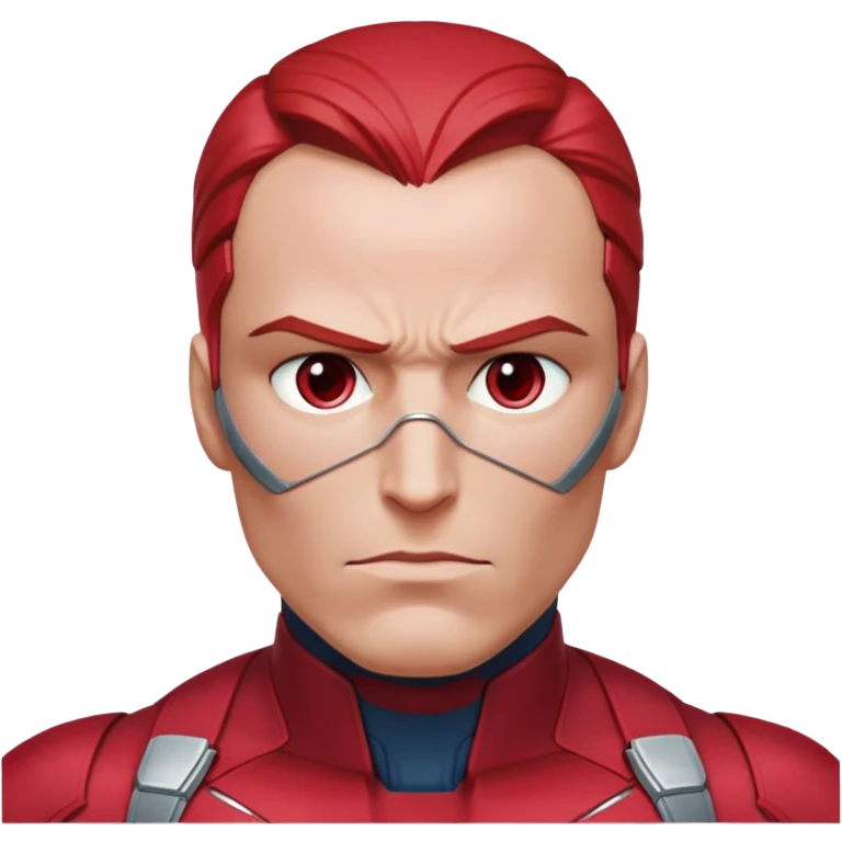vision marvel red face  half body from captain america: civil war emoji