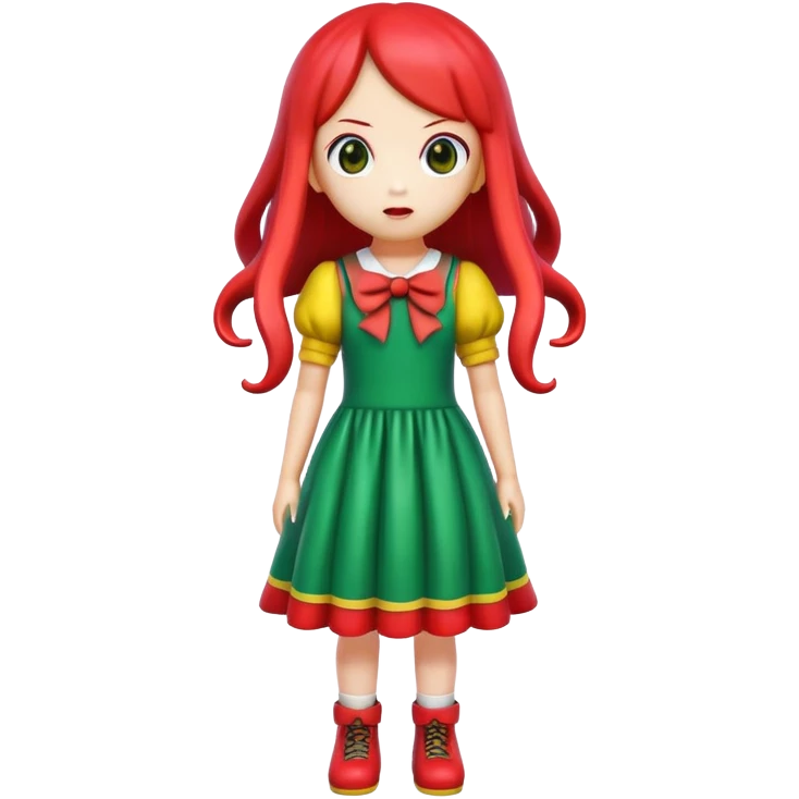 Squid Game giant doll from Red Light Green Light game emoji