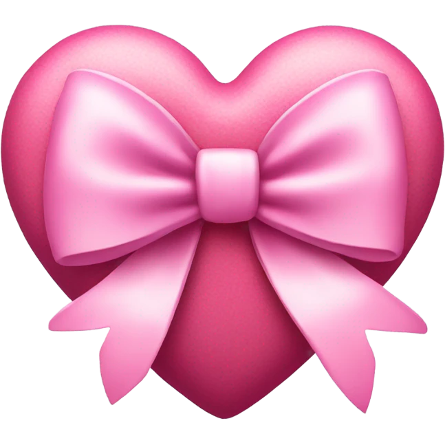 pink heart with bow emoji