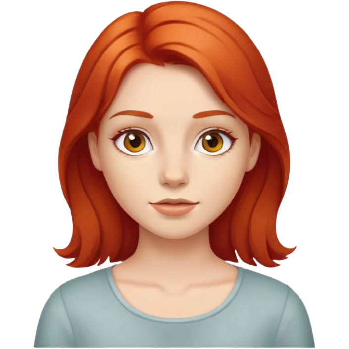 red haired girl emoji