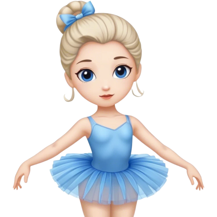 blue sky ballerina emoji