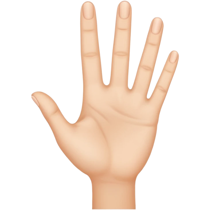 a what  hand with three fingers up emoji