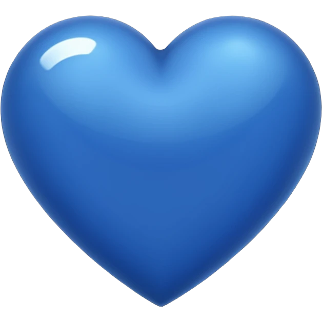 Heart dark blue colour emoji