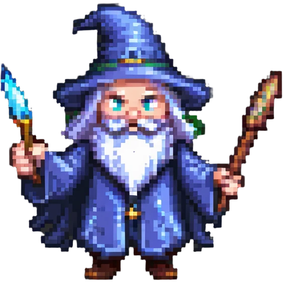 wizard pointing emoji