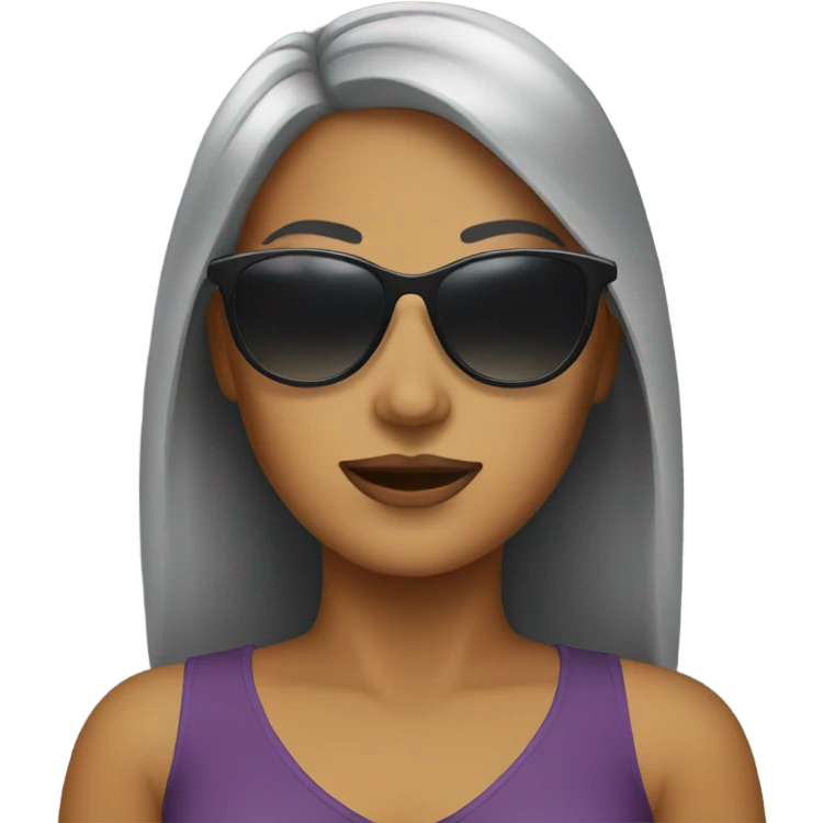 Woman with sunglasses  emoji