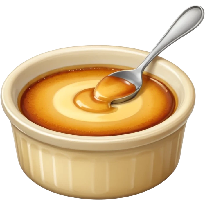 creme brulee in a ramekin emoji