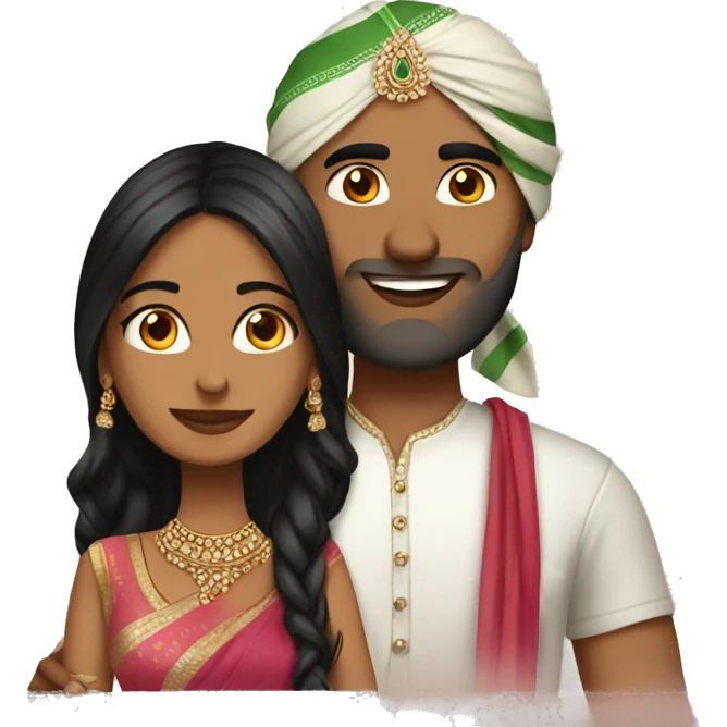 Beautiful Indian Couples fair  emoji