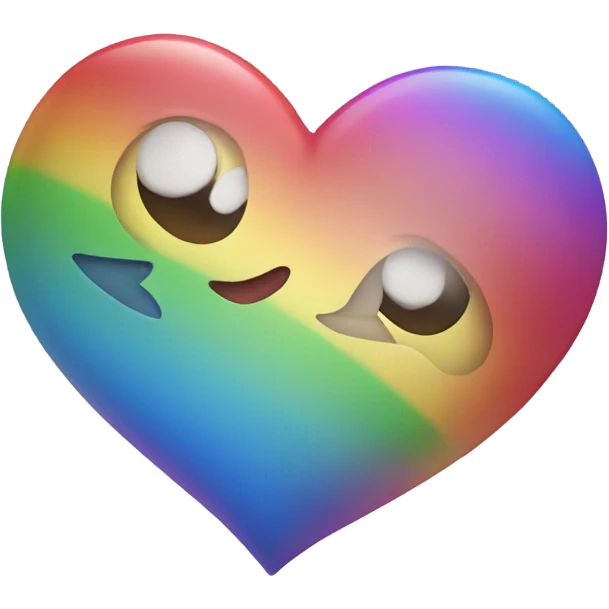 Rainbow heart emoji
