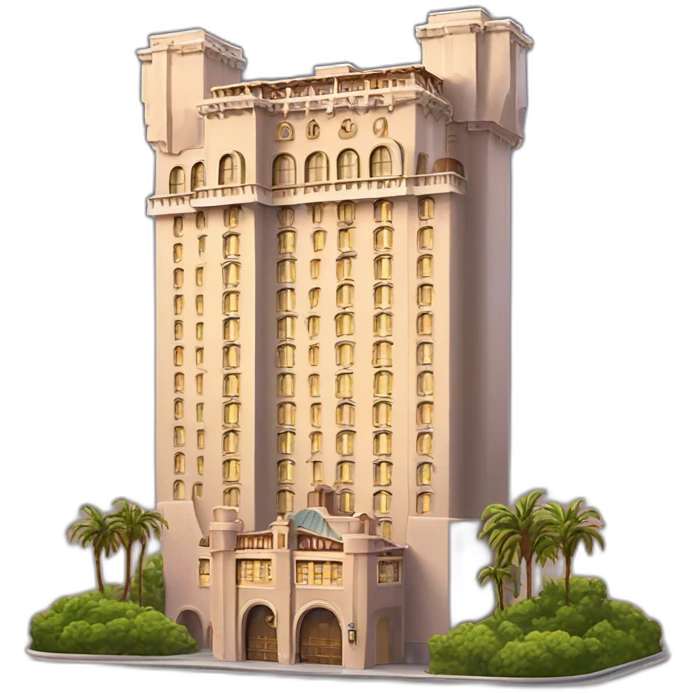 Hollywood tower hotel emoji