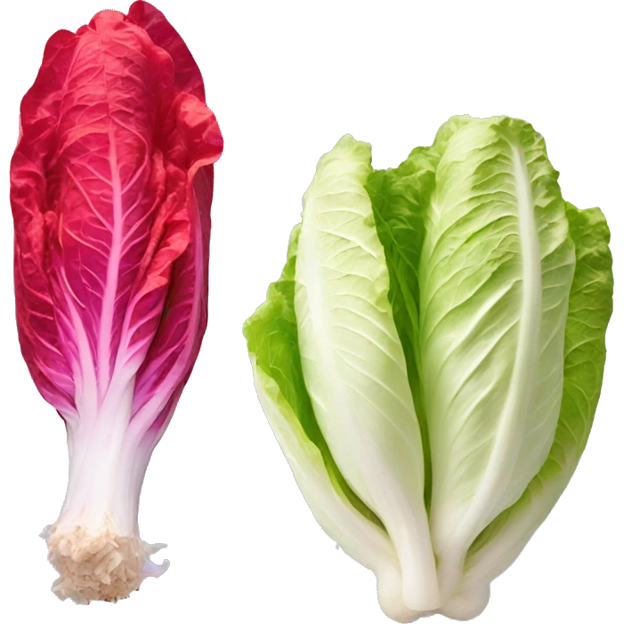 One red colored napa cabbage, red pepper powder on it emoji