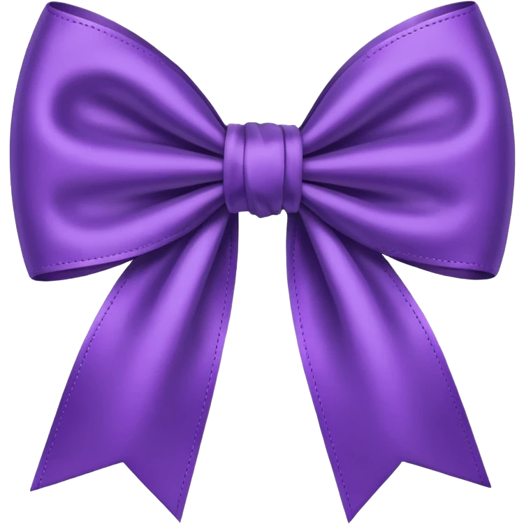purple bow emoji