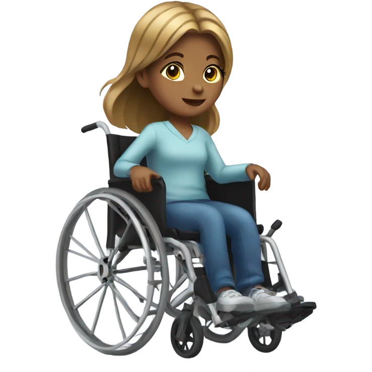 Girl in a wheelchair  emoji