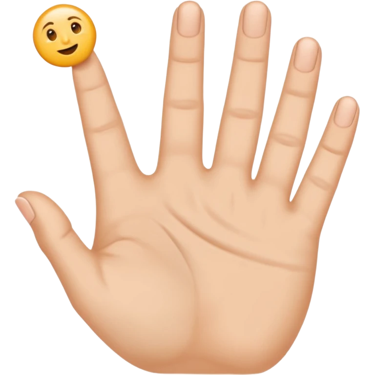 Fais-moi demain coller les unes à côté des autres. La première main gauche le pouce, l’index, majeur sont levé alors que l’annulaire et auriculaire sont repliés. Reproduit la même chose pour la main droite. emoji