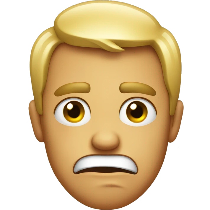 Disgusted face emoji