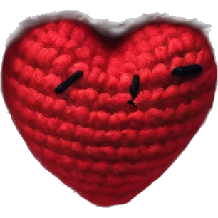 Heart amigurumi  emoji