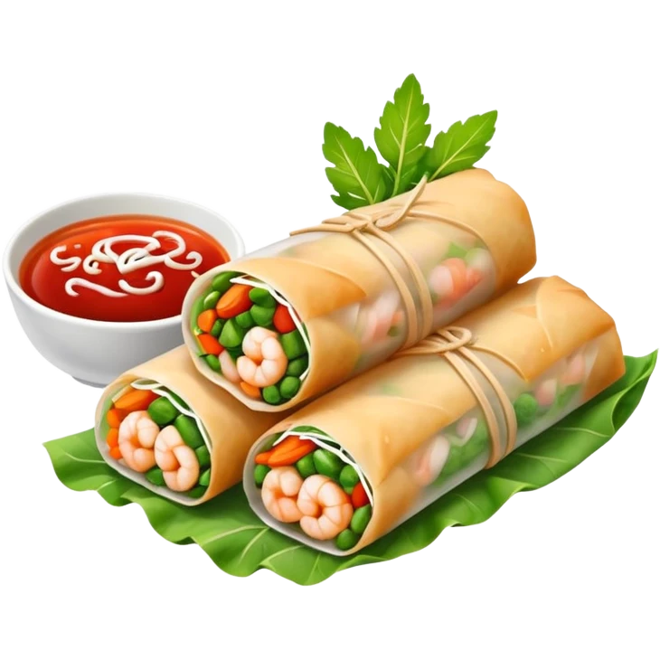 make it look like an Asian spring roll, not a burrito! (please) :) emoji