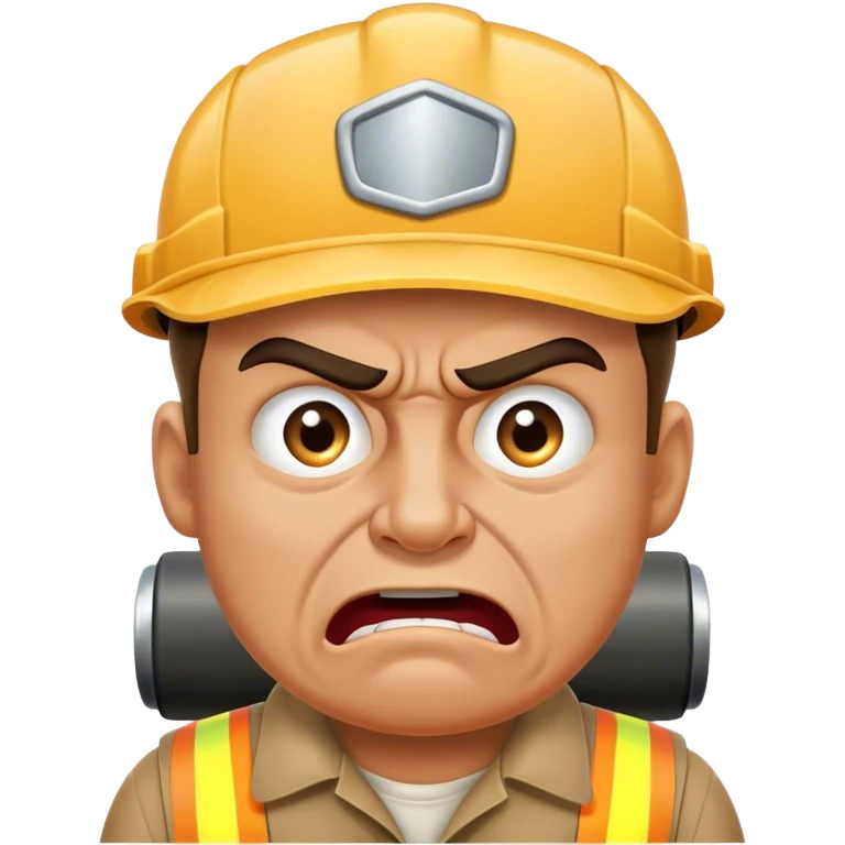 angry truck driver emoji