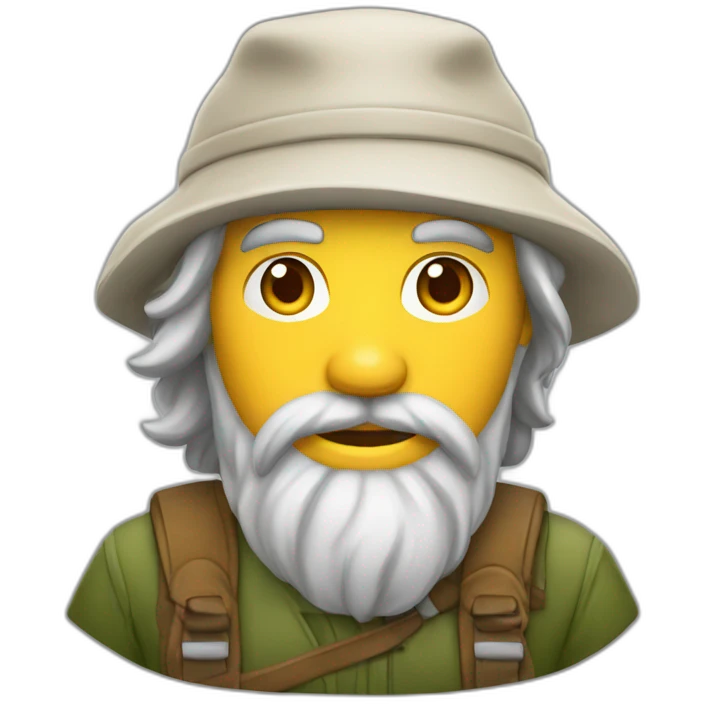 Voyageur avec casquette emoji