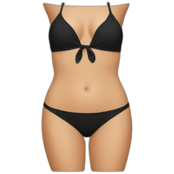 Bikini in black emoji