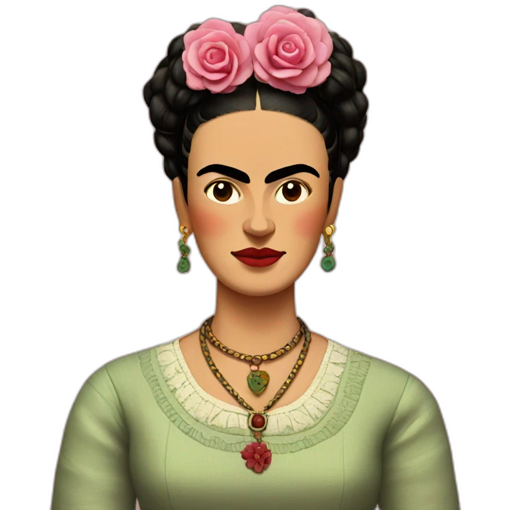 Frida Kahlo portrait emoji