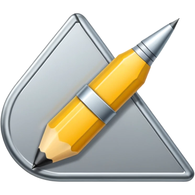 Un compás de dibujo lineal emoji