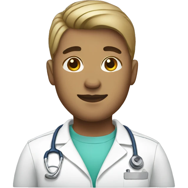 Big male nurse with short hair emoji
