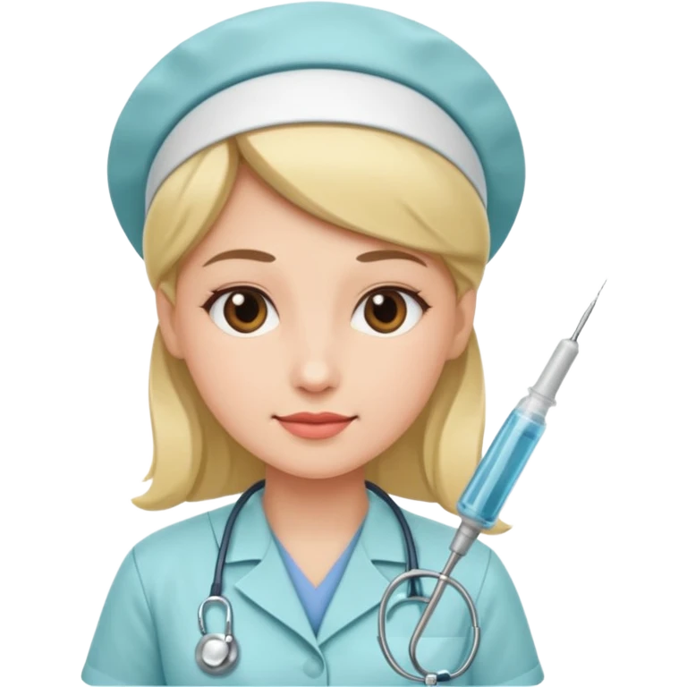 Nurse with needle emoji