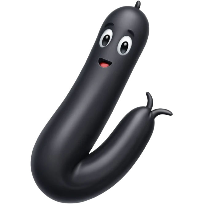 Big black penis emoji