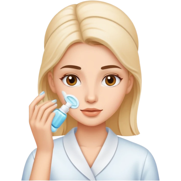 Girl doing skincare  emoji