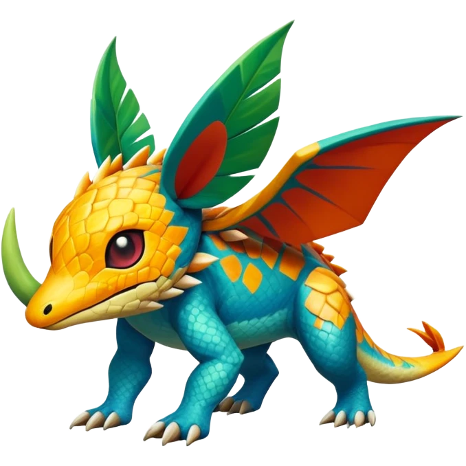  exotic tropical Fakémon-Pokémon-Vernid-creature emoji