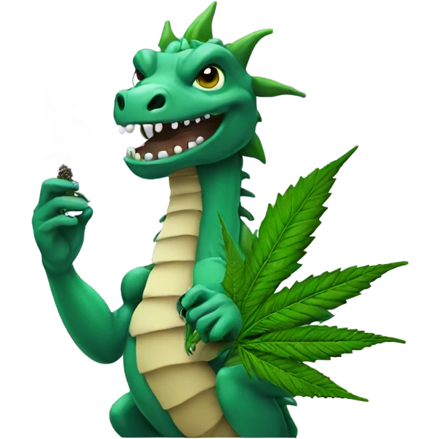 Marijuana holding a dragon emoji