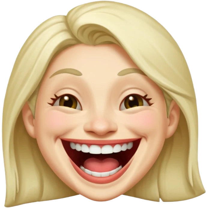 Make a women laughing women trollface laughing emoji