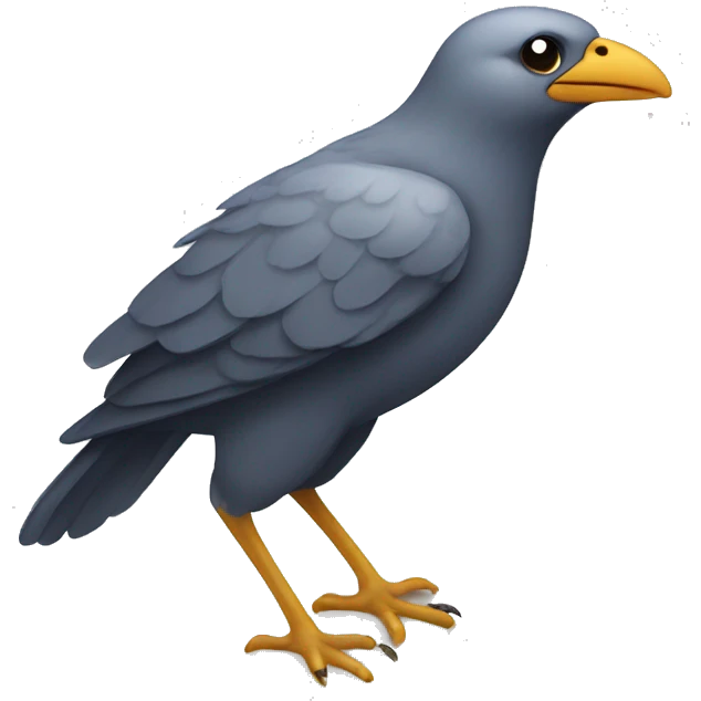 Bird with one paw and no beak  emoji