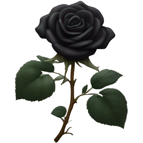 black rose emoji