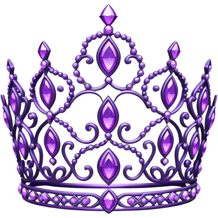 Purple tiara emoji