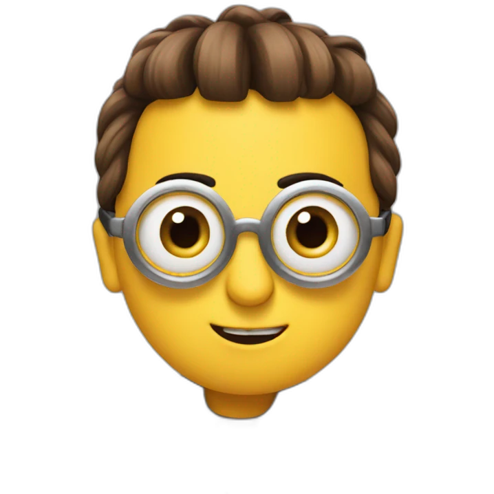 minions with a brown bun emoji