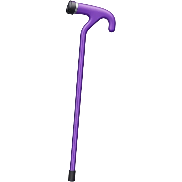 Purple walking cane emoji