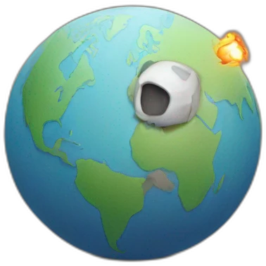 Destroy lonely globe emoji