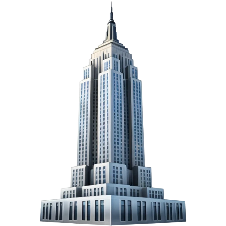 empire state building white background emoji