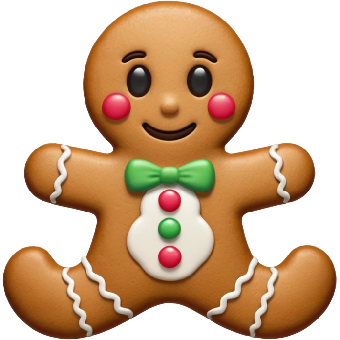 gingerbread with no eyes emoji