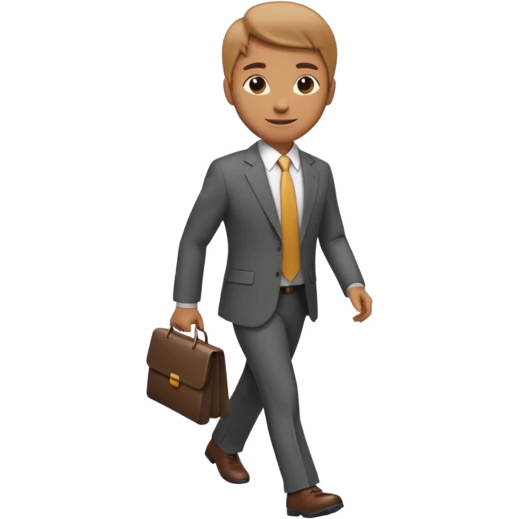 emoji of a purposeful person walking forward with focus emoji