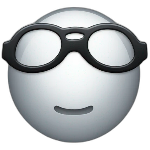 a black droplet using a turned-down-for-what' glasses emoji