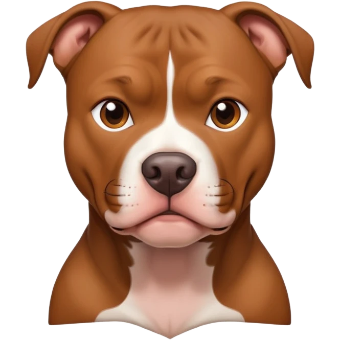 Brpown whit pitbull emoji