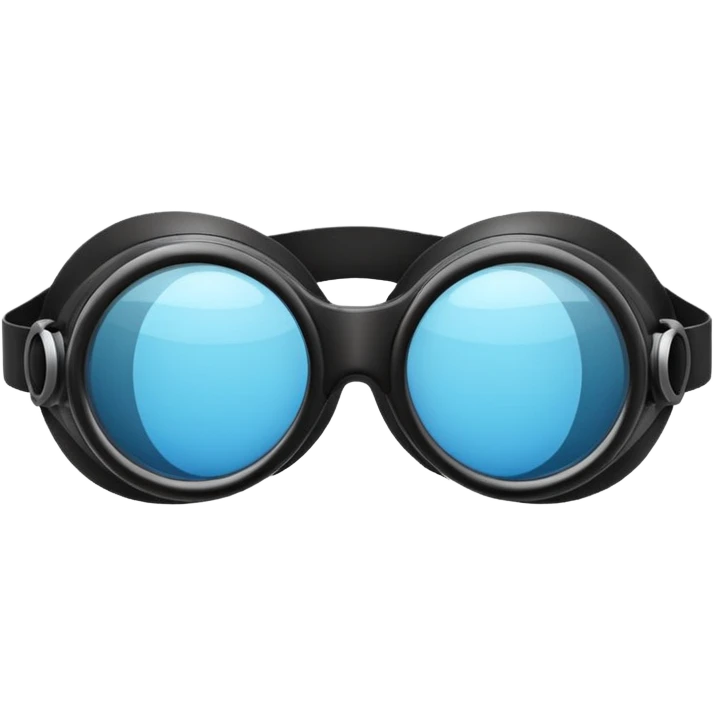 black goggles for swimming emoji