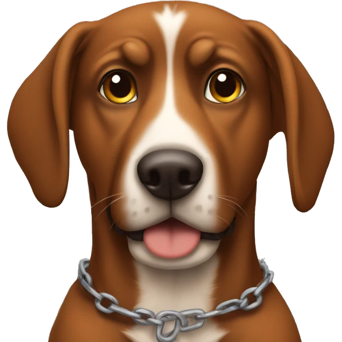 Brown dog in jail emoji