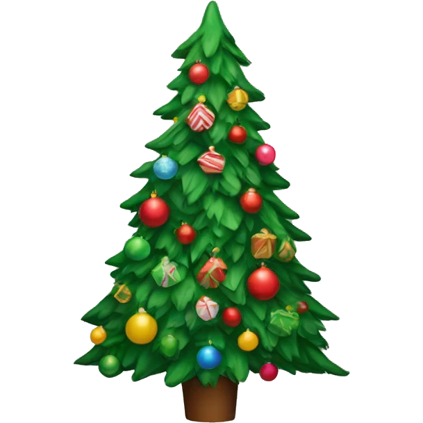 Preppy christmas tree emoji