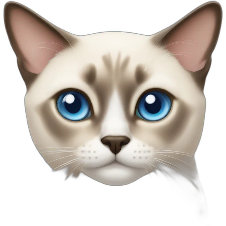 Siamese cat blue eyes emoji