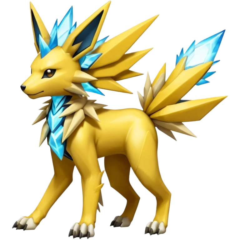 Mechanical Manectric-Zeraora-Jolteon-Fakémon-Pokémon-creature-fusion (full body) emoji